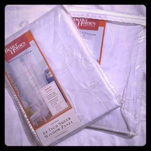 Better Homes and Gardens Sheer Window Panels (two)